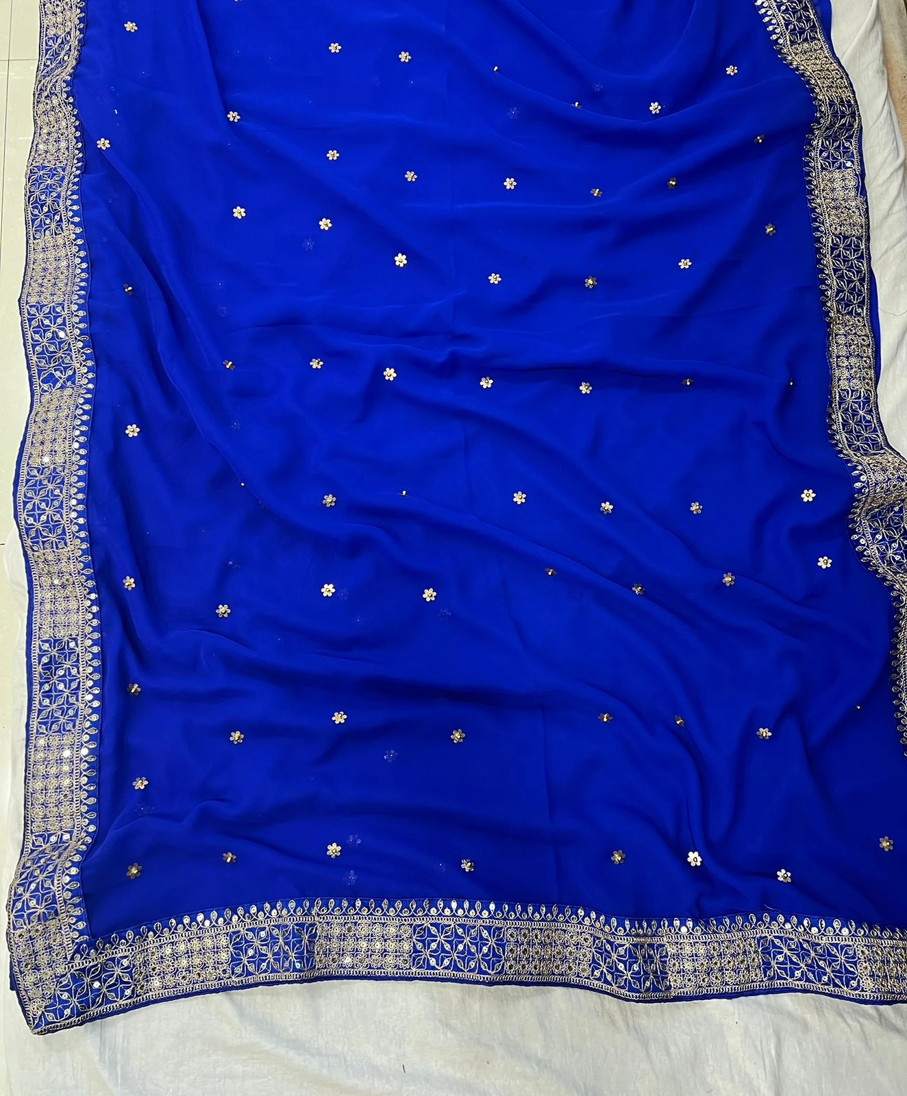 Vardan Ethnic Bt 381 Heavy Georgette Wholesale Fancy Sarees Catalog — Wholesale Sarees, MPA wholesale from Surat - Gallery Image 6